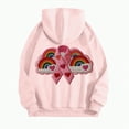 thumbnail image 4 of Godom Womens Casual Hoodies Crew Neck Long Sleeve Sweatshirts with Pocket Lightweight Pullover Top Size S-3XL, 4 of 5