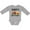 AC-Heather Grey, variant on Daddy Farm Buddy Cute Tractor Boys or Girls Long Sleeve Baby Bodysuit