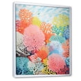 thumbnail image 2 of Designart "The Expressive Barrier Of The Coral Reef IV" Coastal Coral Under Water Floater Framed Canvas Art Print, 2 of 5