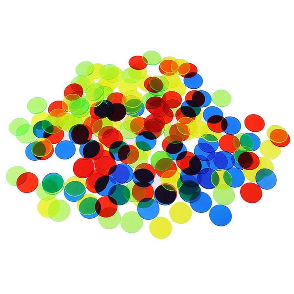 200Pcs 15mm Count Bingo Chips Bingo Game Cards Plastic Bingo Markers