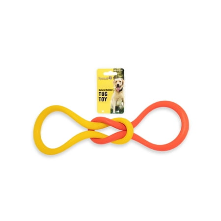 UPC: 0855198007481 | Roscoe s Pet Products Natural Rubber Tug Toy for Dogs. Safe and Non-Toxic.