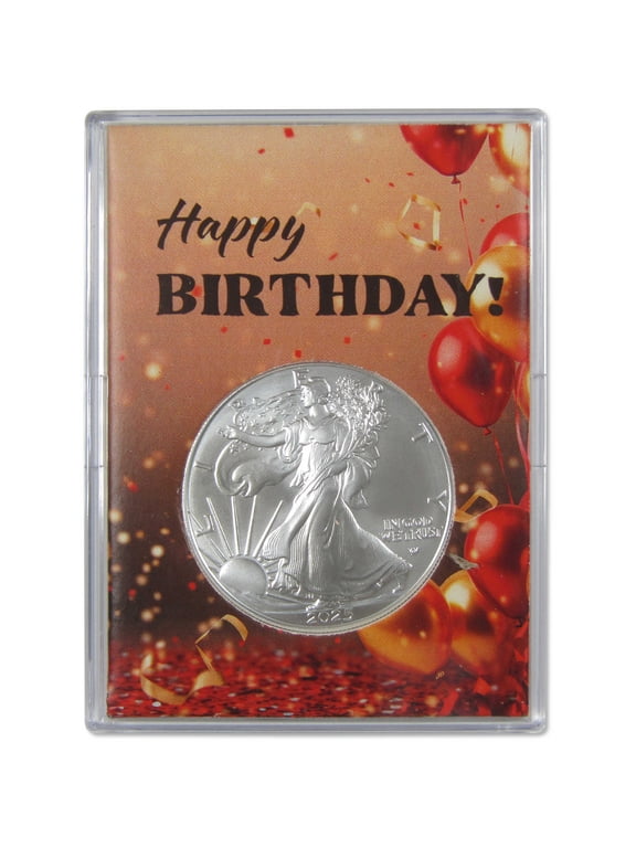 2025 American Silver Eagle Uncirculated with Happy Birthday Holder