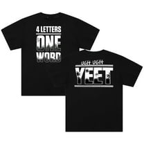 Jey Uso Four Letters One Word T-shirt Crewneck Short Sleeve Cotton Tee Women Men Streetwear Tops