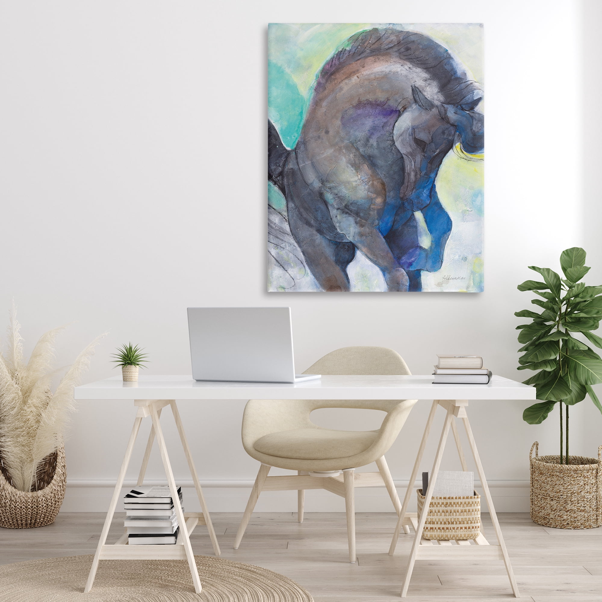 Stupell Industries Royal Splendor Stallion Animals & Insects Painting Gallery Wrapped Canvas Art Print Wall Art, 36 x 48