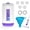purple, variant on Sunbat Reusable Mop Refill Bottle, 500ML / 17 FL.OZ Container, with 6 Leak-Proof Seal & 1 Funnel