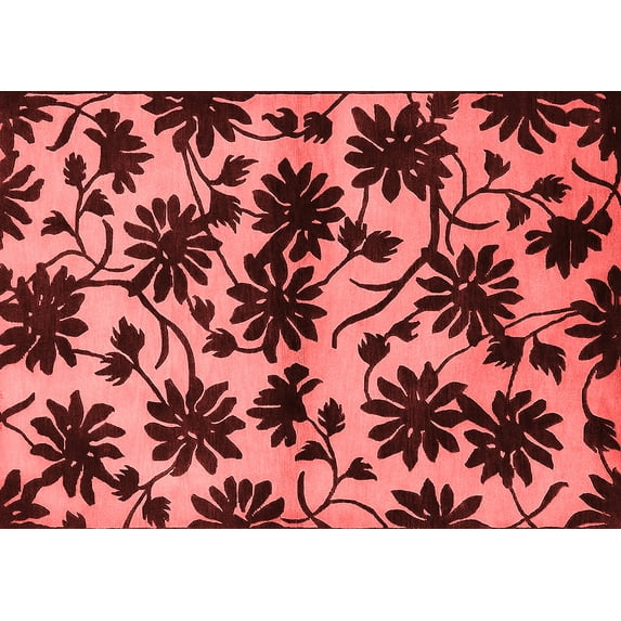 Ahgly Company Indoor Rectangle Oriental Red Industrial Area Rugs, 8' x 12'