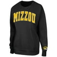 thumbnail image 2 of Women's Colosseum Black Missouri Tigers Campanile Pullover Sweatshirt, 2 of 3