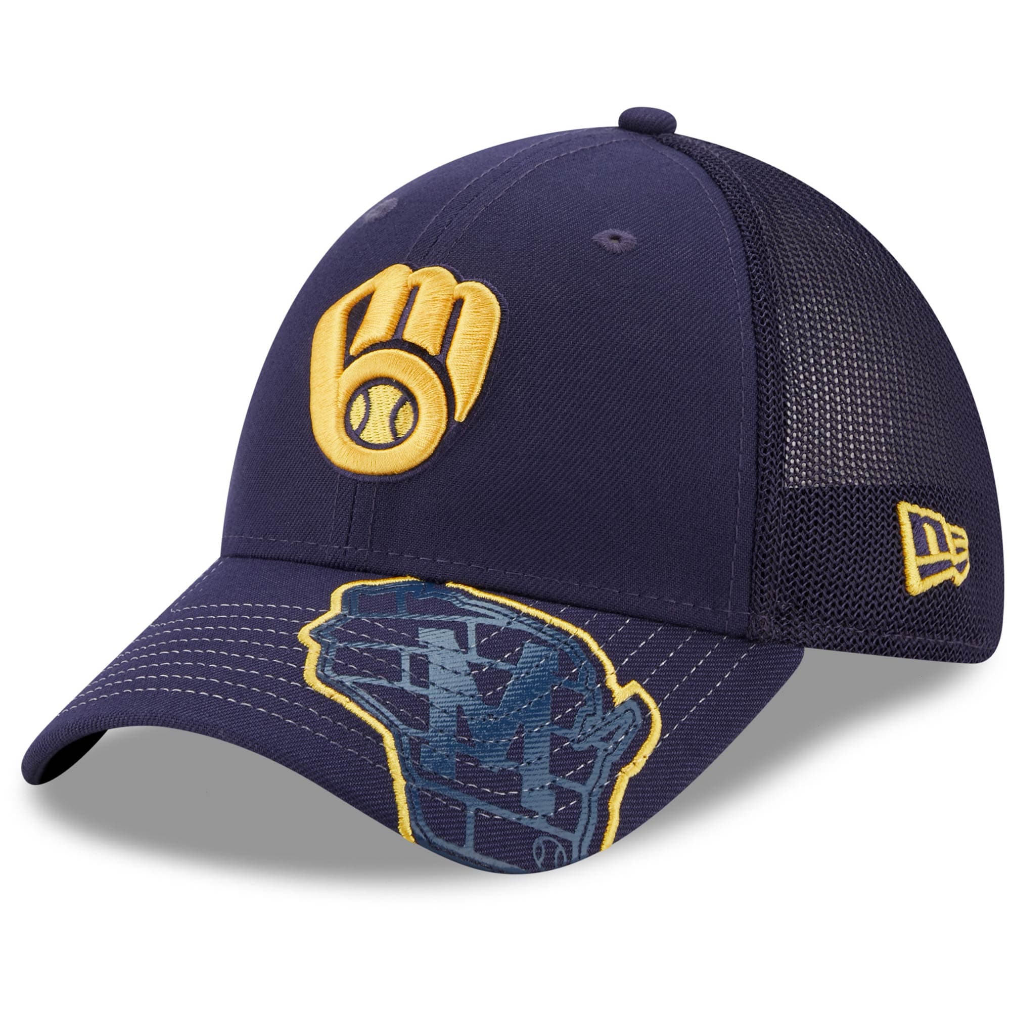 Milwaukee Brewers New Era Pop Visor 