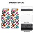 thumbnail image 4 of LAKIMCT Words Love Car Mats, Neoprene Front Rear Floor Mats for Cars, Waterproof Anti-Slip Car Floor Mats Full Set, Universal(4 Pcs), 4 of 6