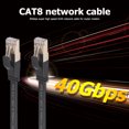 thumbnail image 4 of Cable Ethernet Cat8 SFTP 40Gbps Super Speed ​​Cat 8 Cable de conexión LAN de red con conector RJ45 chapado en oro para computadora de módem enrutador, 4 of 9