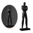 thumbnail image 3 of Figura de pensador, escultura de hombre pensante, estatua de mesa, adornos, colección Soporte negro, 3 of 8
