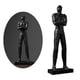 thumbnail image 3 of Figuras de personajes de mosaico de resina, pensadores, figuras abstractas, adorno de escritorio Soporte negro, 3 of 8