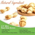 thumbnail image 5 of MON2SUN Rawhide Knot Bones Chicken Flavor Small Dog Treats, 14.8 oz (60 Count), 5 of 9
