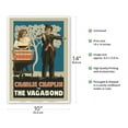 thumbnail image 2 of Charlie Chaplin in the Vagabond - Mutual Chaplin Specials - Vintage Film Movie Poster c.1916 - Master Art Print 10in x 14in, 2 of 4