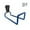 Blue, variant on Garden Hose Holder Wall Mount, Heavy-Duty Metal Hose Hanger with Installation Hardware, Multi-Color Wall Hook for Water Hose and Outdoor Tools, 7.8 x 5.0 x 5.3 Inch