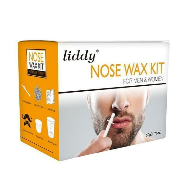 SharkTRUE Painless Nose Wax Kit For Men & Women Nose Hair Removal Wax Set Paper-free Nose Hair Wax Beans Cleaning Wax Kit Portable