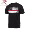 thumbnail image 2 of Rothco Men's Thin Red Line Flag Short Sleeve Tee, Black, Medium, 2 of 2