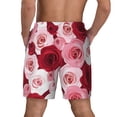 thumbnail image 4 of Goofa Rose Printed Men's Swim Trunks Board Shorts Quick Dry Mens Swimming Trunks with Compression Liner,Breathable Fit Hawaii Beach Shorts-X-Large, 4 of 9