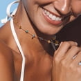 thumbnail image 2 of Collar LADYGD Turquesa Baño de Oro 14K 18,0 cm, 2 of 6