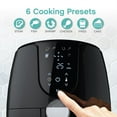 thumbnail image 3 of West Bend 3.7 Qt. Digital Air Fryer With 6 Cooking Presets and Nonstick Basket, Black, 3 of 7