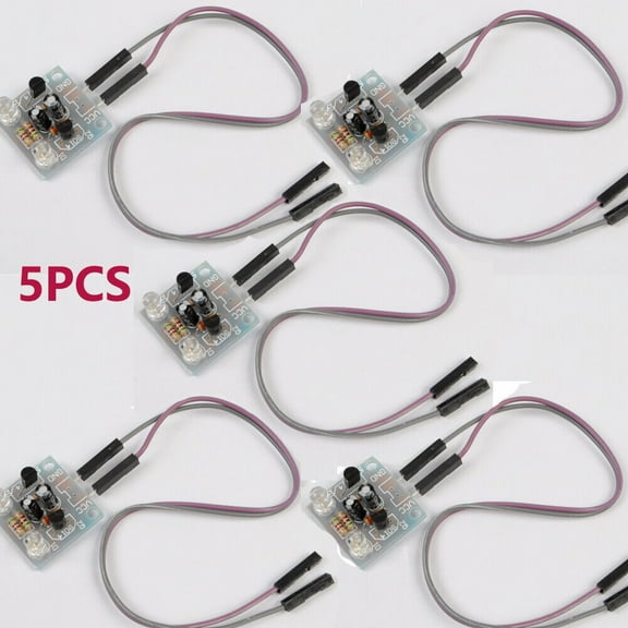 TOPMAO 5X DIY Kit 5MM LED Simple Flash Light Simple flash Circuit Production Suite