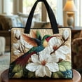 thumbnail image 2 of Dwellin Vintage Quilted Tote Bag for Women Lightweight Shoulder Purse Handbag Floral Print Summer Beach Top Handle Satchel(L-Horizontal), 2 of 4