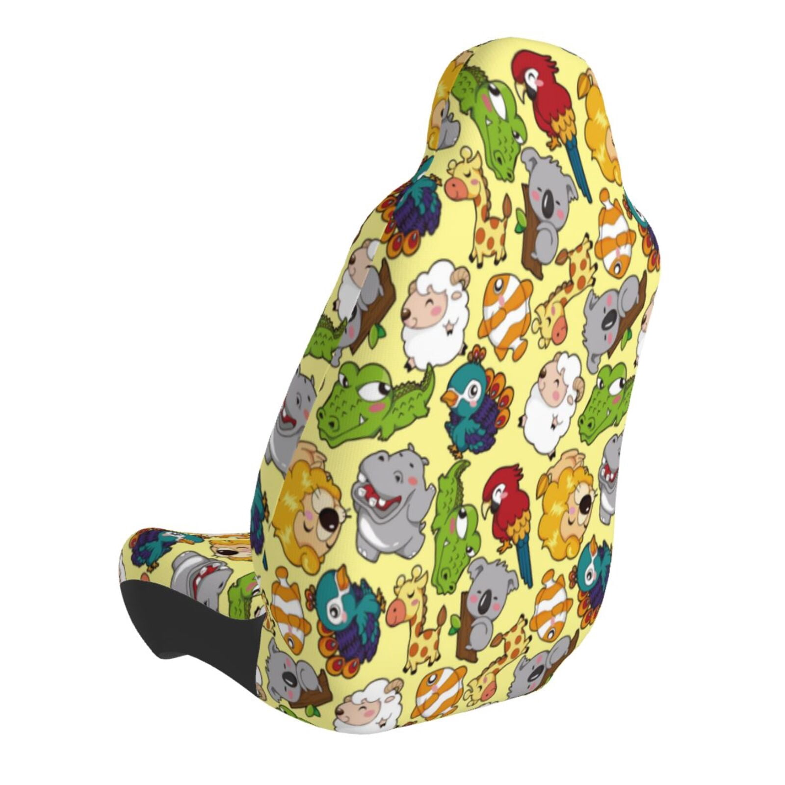 Naloa Animals Car Seat Covers Universal Front Seat Coves for Car Accessories ,Padded Car Covers for Automotive, SUV, Truck, and Van