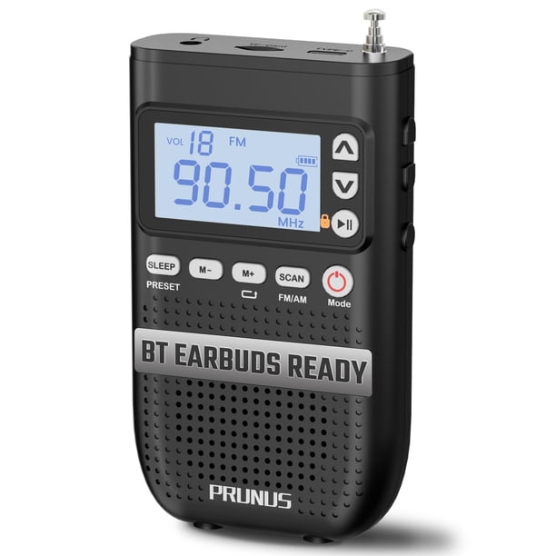 Radio portátil PRUNUS 618 AM/FM con altavoz Bluetooth