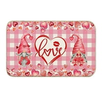 Clearance Sale Bath Mats, Hwkond Valentines Day Door Mat Valentines Welcome Mats Outdoor For Front Door Valentine Gnomes Love Hearts Gifts Non Slip Doormat,Multicolormulticolor,15.74x23.6in