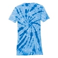 thumbnail image 6 of Womens Tie-Dye V-Neck Cotton Tee Royal 2X-Large, 6 of 6