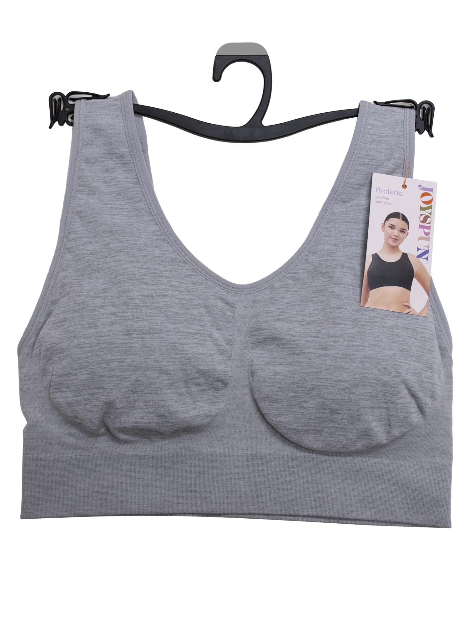 Joyspun Women's Pullover Comfort Bralette, Sizes S-3XL