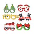thumbnail image 2 of Marco de cristal de Navidad 2 paquetes, marco de gafas de Navidad/anteojos para suministros de recuerdo de fiesta de Navidad con estilos surtidos (talla única para la mayoría de las personas) Xemadio HMFJ235-2, 2 of 2