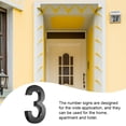 thumbnail image 2 of Numéros de Maison pour Usage Extérieur Simples Noirs Robustes Panneaux de Numérox Pièces Outils de Marquage de Porte Accessoire DIY pour Appartement Hôtel Numéro 3, 2 of 6