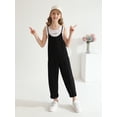 thumbnail image 4 of Girls Boys Overalls Kids Casual Sleeveless Jumpsuit One Piece Rompers with Pockets 5-14 Years, 4 of 7