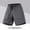 Dark Gray, variant on Mens Swim Trunks 9" Unlined Breathable Quick Dry Loose Fit Board Shorts with Zipper Pockets, 4-Way Stretch Bathing Suits for Beach Khaki