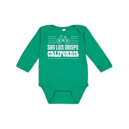 

Inktastic San Luis Obispo California Biking Cyclist Gift Baby Boy or Baby Girl Long Sleeve Bodysuit