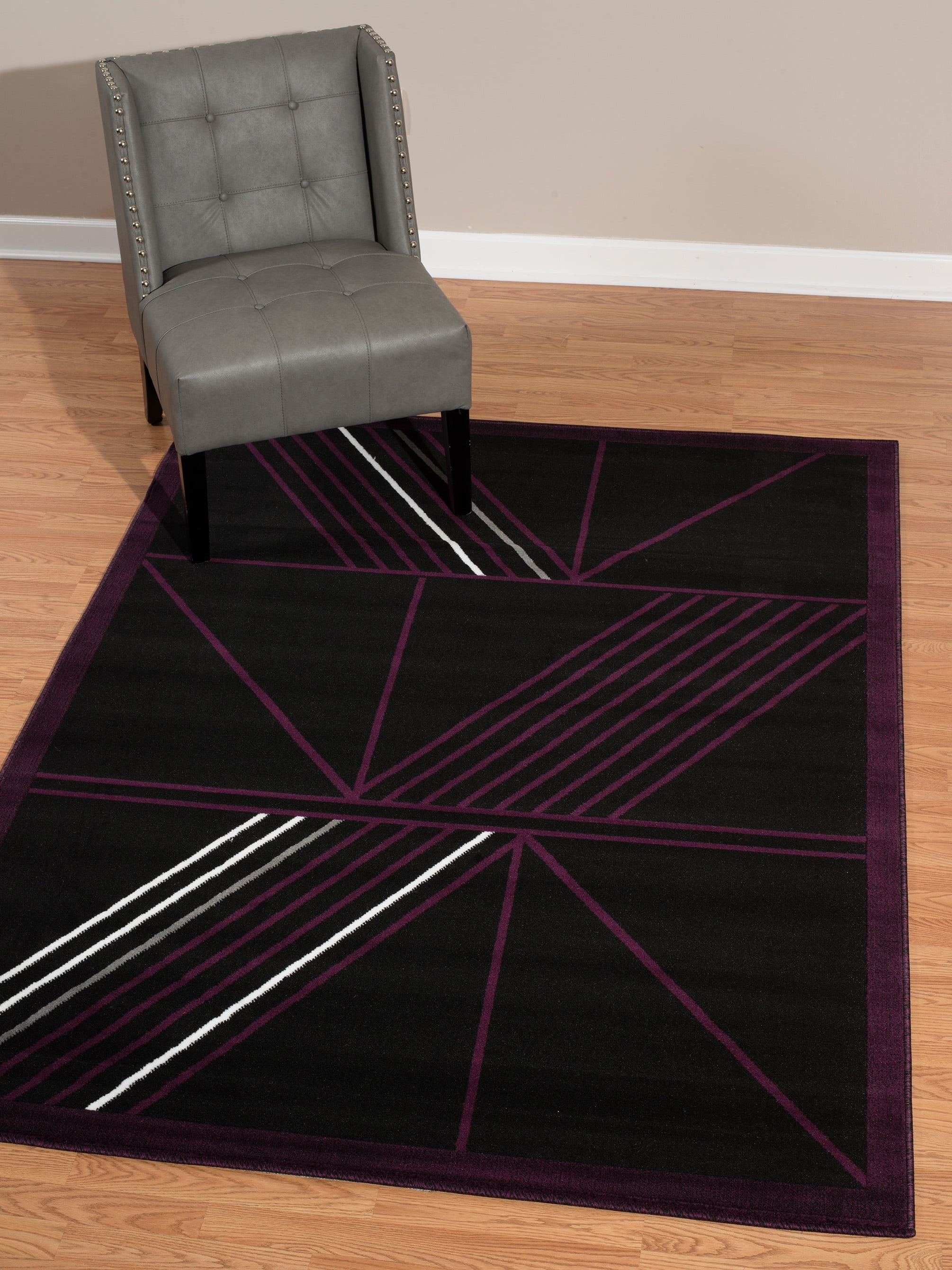 United Weavers Brasserie Macchiato Geometric Plum Woven Olefin Area Rug Or Runner