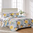 thumbnail image 1 of Greenland Home Ensemble de Couette Aquarelle de Rêve 100% Coton, Gris, 3 Pièces Full/Queen, 1 of 2