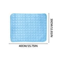 thumbnail image 3 of Summercome Cooling Mat for Pets, Ice Silk Mat Cooling Blanket Cushion for Dogs Cats, Summer Cool Down Comfortable Pet Pad, Ideal for Kennel Sofa Bed Floor Car Seats, 11.8 × 15.7inch (Blue), 3 of 9