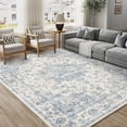 thumbnail image 4 of WIPONKEN 3x5 Area Rugs for Living Room Bedroom Dining Room Office Farmhouse, Machine Washable Non Slip Vintage Persia Rug Blue, 4 of 8