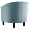thumbnail image 4 of Tufted Armchair Accent Chair, Set of 2, Velvet, Light Blue, Modern Contemporary Urban Design, Living Lounge Room Hotel Lobby Hospitality, 4 of 4