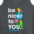 thumbnail image 3 of Instant Message - Be Nicer To You Retro - Women's Racerback Tank Top, 3 of 6
