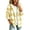 Yellow, variant on Admvng Women's Checkered Jacket Hooded Long Sleeve Casual Warm Outerwear