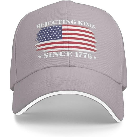 Rejecting King Since 1776 Baseball Cap Men Trucker Hat Women