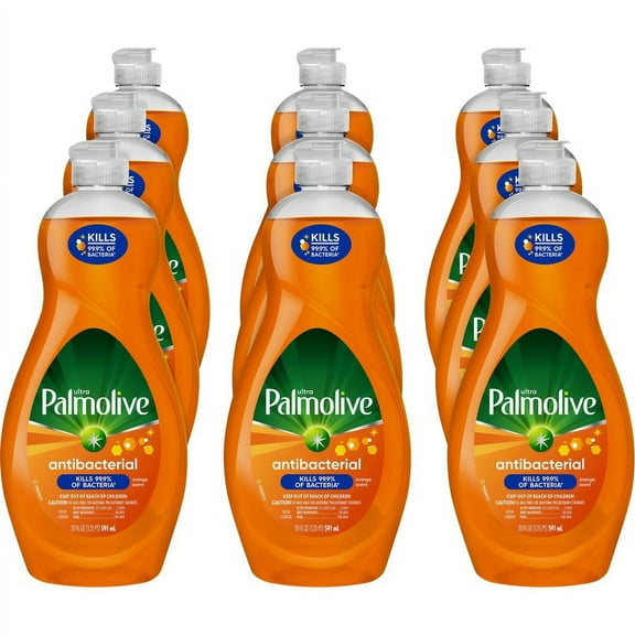 Palmolive Antibacterial Ultra Dish Soap - Concentrate Liquid - 20 fl oz (0.6 quart) - 9 / Carton - Orange | Bundle of 5 Cartons