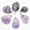 Ametysty, variant on K-KED 6pcs Natural Mixed Irregular Shape Stone Pendants 20-35mm for Delicate Jewelry Making-Strawberry Crystal