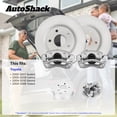 thumbnail image 3 of AutoShack Front Vented Coated Brake Rotors + Calipers 4-PC Brake Kit Replacement for 2004-2010 Toyota Sienna 2005-2007 Toyota Avalon ArmorStop 11.65" (296 mm), 3 of 5