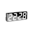 thumbnail image 2 of Reloj despertador digital sencillo con pantalla LED grande y diseño moderno. Incluye múltiples funciones para escritorio, mesita de noche, estudio, cocina y espejo., 2 of 5