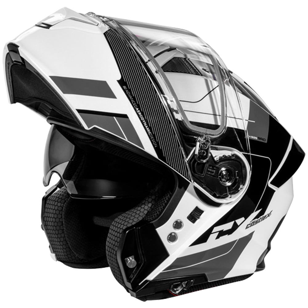 Castle CX935 Raid Modular Motorcycle Helmet White/Black 3XL