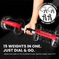 thumbnail image 2 of MotionGrey Haltères Réglables 5-52,5 LB avec Poignée de Main Haute Résistance et Convertisseur - Convertir des Haltères en Barre et Kettlebell, 15 Réglages de Poids Réglables, Main en Métal Antidérapante, 2 of 8